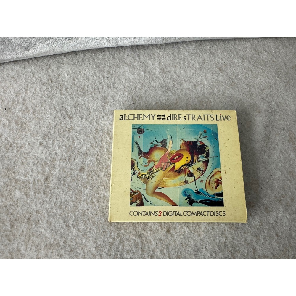 Dire Straits Alchemy Live 2 CD Set 1984 West Germany Target Pressing 9 25085-2